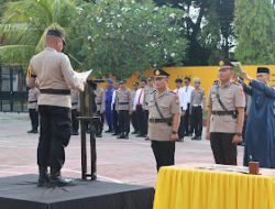 Kapolres Polman Pimpin Serah Terima Jabatan Kasat Lantas Polres Polman