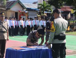 Polres Mamasa Gelar Serah Terima Jabatan Kapolsek Mambi, Kapolsek Tabulahan dan Pengisian Jabatan Kasiwas