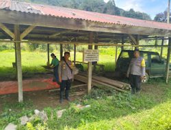 Kapolsek Mambi Didampingi Bhabinkamtibmas Laksanakan Pengecekan Lokasi Pembangunan Polsubsektor Serta Silaturahmi Ke Kantor Kecamatan dan Puskesmas