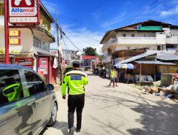 Satuan Lalu Lintas Polres Mamasa Laksanakan Patroli Jalan Kaki