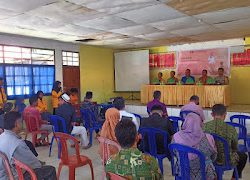 Personel Polsek Aralle Hadiri Kegiatan Seminar  Tanggap Bencana Alam Di Aula Kantor Kecamatan Aralle