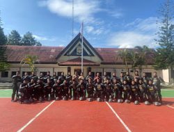 Sat Samapta Polres Mamasa Gelar Latihan Dalmas Dalam Rangka Lomba Dalmas Memperingati Hut Bhayangakara Ke-78