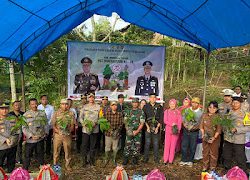 Dalam Rangka HUT Bhayangkara Ke-78 Polres Mamasa Laksanakan Penanaman Pohon Bersama