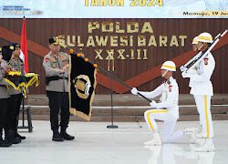 Ritual Pencucian Pataka, Kapolda Sulbar : Kobarkan Semangat, Wujudkan Pengabdian Bhyangkara