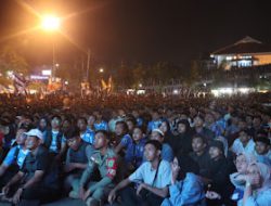 Kapolres Majalengka Nobar Akbar Viking Distrik Alengka Final Liga BRI 1 2023-2024 di Lapangan GGM