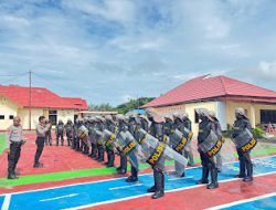 Kesiapan Hadapi Pilkada Serentak 2024, Polres Pasangkayu Gelar Latihan Dalmas