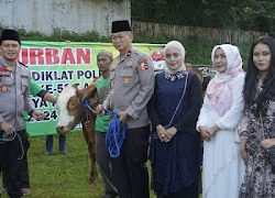 Setukpa Lemdiklat Polri Qurban 56 Sapi dan 25 Kambing di Idul Adha