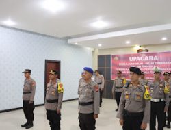 Polres Pasangkayu Mengikuti Upacara Pemuliaan Nilai-nilai Tri Brata Dalam Rangka Peringatan ke-78 Hari Bhayangkara Tahun 2024 Secara Virtual