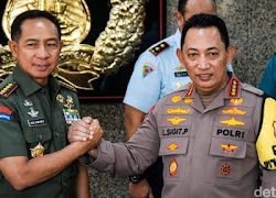 Survei Litbang Kompas: TNI-Polri Jadi 2 Lembaga dengan Citra Positif Teratas