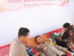 Polres Pasangkayu Gelar Donor Darah Dalam Rangka Hari Bhayangkara Ke-78
