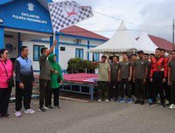 Jelang HUT Bhayangkara Ke-78 Polres Pasangkayu Gelar Jalan Santai dan Senam Bersama TNI-Polri Dan Masyarakat