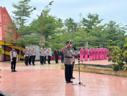 Sambut Hari Bhayangkara Ke-78 Kapolres Polman Pimpin Upacara Ziarah Makam Pahlawan