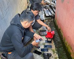 Gerak Cepat Personil Polsek Polewali Mendatangi Temuan Benda Yang Di Curigai Dari Hasil Kejahatan