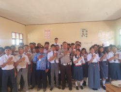 Satuan Lalu Lintas Polres Mamasa Laksanakan Giat Penyuluhan Dan Sosialisasi SMA Negeri 1 Balla, Kab. Mamasa