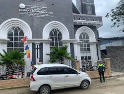 Satuan Lalu Lintas Polres Mamasa Laksanakan Patroli Tempat Ibadah Minggu Di Beberapa Gereja Yang Ada Di Kota Mamasa