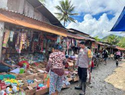 Jaga Kamtibmas Personel Polsek Sumarorong Laksanakan Pengamanan Pasar