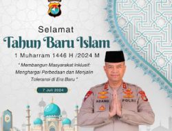 Kapolda Sulbar Irjen Pol Adang Ginanjar Sampaikan Ucapan Selamat Tahun Baru Islam 1 Muharram 1446 H / 2024 M