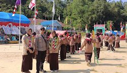 Personel Polsek Mambi Laksanakan Pemantauan Dan Pengamanan Kegiatan Perkemahan Di Wilkum Polsek Mambi