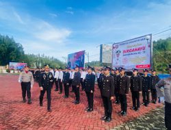 Puncak Hari Bhayangkara ke 78, Polres Mamasa Gelar Upacara di Halaman Kantor Bupati Mamasa