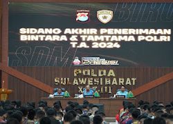 690 Casis Polda Sulbar Ikuti Sidang Kelulusan, Suasana Diwarnai Harap dan Cemas