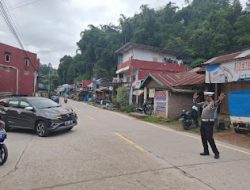 Satuan Lalu Lintas Polres Mamasa Gelar Ag Pagi Guna Jamin Keamanan dan Kelancaran Lalu Lintas Pada Pagi Hari Di Wilkum Polres Mamasa