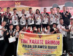 Tim Karate Brimob Polda Sulbar Raih Juara III Umum Piala Presiden RI 2024