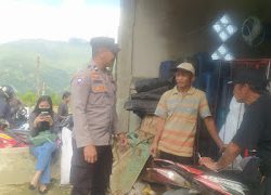 Personel Polsek Pana Lakukan Sosialisasi dan Himbauan Kamtibmas di Kel.Tabang