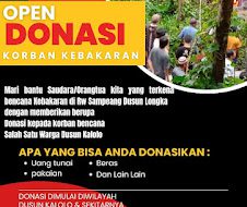 Gerimis, DN Sticker Kalolo Galang Dana Bantu Korban Kebakaran di Majannang