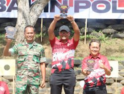 HUT Bhayangkara Ke-78 Polres Polman Gelar Perlombaan Menembak