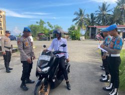 Sie Propam Polres Pasangkayu Gelar Gaktiblin Dalam Rangka Ops Patuh Marano 2024