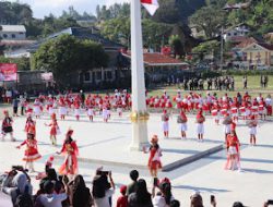 Kapolres Mamasa Bersama Forkopimda Hadiri Upacara Pengibaran Bendera Merah Putih Dalam Rangka Memperingati HUT Ri Ke-79