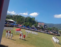 Pengibaran Bendera Merah Putih Hut RI Ke 79 Berjalan Khidmat Di Kecamatan Parigi