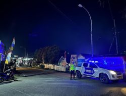 Giat Sat Lantas Polres Mamasa  Melaksanakan kegiatan patroli  Malam Di Wilayah Hukum Polres Mamasa