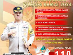 Kapolres Pasangkayu Imbau Masyarakat Ciptakan Pilkada Damai Serentak 2024 di Kabupaten Pasangkayu