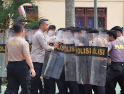 Jelang Pilkada, Polres Mamasa Gelar Latihan Dalmas