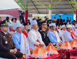 Kapolres Mamasa Hadiri Upacara Penurunan Bendera dalam Rangka Hari Ulang Tahun Kemerdekaan RI Ke-79