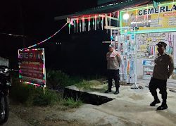Patroli Malam Polsek Sumarorong Untuk menciptakan Situasi Kamtibmas Yang Aman dan Kondusif