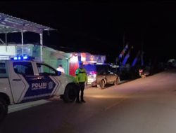 Kegiatan Sat Lantas Polres Mamasa Melaksanakan Patroli Blue Light Di Malam Hari