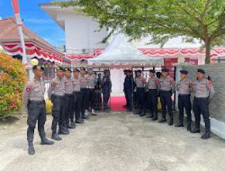 Polda Sulbar Tunjukkan Komitmennya Jaga Keamanan Pendaftaran di Kantor KPU