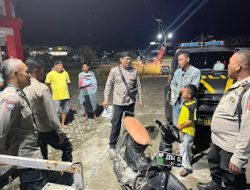 Gerak Cepat Personil Unit Lantas Polsek Wonomulyo Mendatangi TKP Lakalantas Di Wilayahnya