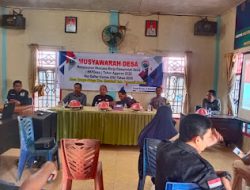 Bhabinkamtibmas Polsek Wonomulyo Hadiri Musyawarah Penyusunan RKP Desa 2025 Dan Daftar Usulan 2026