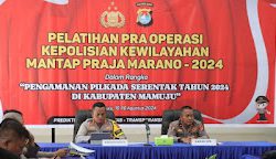 Jelang Pilkada Serentak, Polresta Mamuju Gelar Latihan Pra Operasi Mantap Praja Tahun 2024
