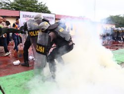 Hadapi Pilkada Serentak 2024, Polres Pasangkayu Gelar Simulasi Sispamkota