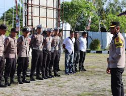 Operasi Mantap Praja 2024 : Kabag Ops Polres Pasangkayu Pimpin Apel Pengecekan Pengamanan Pendaftaran Paslon Bupati dan Wakil Bupati  2024