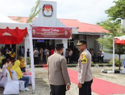 Kapolres Pasangkayu Pantau Langsung Pengamanan Pendaftaran Pilkada di Kantor KPU Pasangkayu