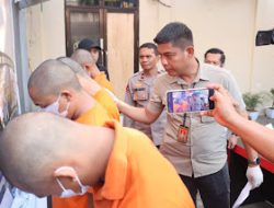 Polres Gowa Gelar Press Release Terkait Tindak Pidana Pengancaman oleh Sekelompok Pemuda