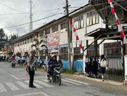 Satuan Lalu Lintas Polres Mamasa Gelar Pengamanan Pagi di Beberapa Titik Strategis
