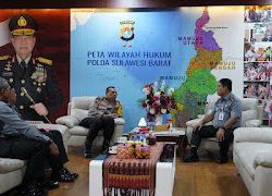 Kapolda Sulbar Terima Kunjungan Kemenkuham, ini pembahasannya!