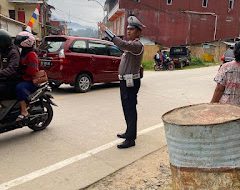 Sat Lantas Polres Mamasa Pergelaran Ambang Gangguan Pagi di Wilayah Hukum Polres Mamasa