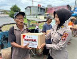 Polwan Polda Sulbar Gelar Aksi Sosial Sambangi Panti Asuhan dan Tukang Becak